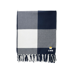 Field and Co. Organic Cotton Check Throw Blanket